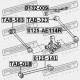 BUCȘĂ CU EXCENTRIC TOYOTA COROLLA AE10,CE10,EE10 1991.06-2002.06 JP 48409-12040