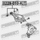 KIT DE REPARARE A ȘURUBURILOR EXCENTRICE NISSAN FUGA Y50 2004.10-2009.11 JP 55226-AQ50A