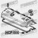 INEL DE ETANȘARE PENTRU SOCLU LUMÂNARE HONDA INTEGRA 4D DB6 JP 12342-PJ7-000