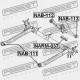 BUCȘĂ DE BRAȚ SPATE NISSAN PRIMERA P12E 2002.01-2007.05 EL 55501-AV600