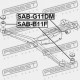 BUCȘĂ DE AMORTIZARE A DIFERENȚIALULUI SUBARU IMPREZA G11 2000.02-2007.04 JP 41322-FE000