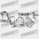 BUCȘĂ DE AMORTIZARE A DIFERENȚIALULUI TOYOTA RAV4 ACA2 2000.08-2005.11 EU 52380-42010