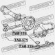 BUCȘĂ DE SUPORT DIFERENȚIAL TOYOTA LAND CRUISER PRADO GDJ150,GRJ150,KDJ150,LJ150,TRJ15 2 52380-60110