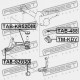BUCȘĂ SUPORT DIFERENȚIAL TOYOTA CELSIOR UCF2 1994.10-2000.08 JP 41651-40021