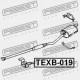 SUPORT DE EȘAPAMENT TOYOTA GAIA ACM1,CXM10,SXM1 1998.05-2004.09 JP 17571-74450