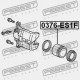 PISTON ETRIER FRÂNĂ FAȚĂ HONDA CIVIC FERIO FERIO EK2 JP 45216-S5A-003