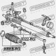 CAPACUL TIJEI DE DIRECȚIE. HONDA CR-V RE7 2008-2011 EU 53534-SJK-003