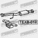 SUPORT DE EȘAPAMENT TOYOTA CALDINA AT191,CT19,ET196,ST19 1992.11-2002.06 JP 17571-74430