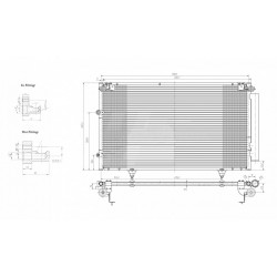 CAMRY AER CONDIȚIONAT RADIATOR 2.0-3.0 16V 01 88460-06070