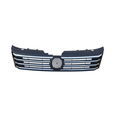 GRILĂ FRONTALĂ VW PASSAT B7 11-15 (RAMĂ NEAGRĂ, MARGINE DE MARCAJ NEAGRĂ, ORNAMENT CROMAT) 3AA853651DKWI