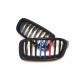 BMW 3 F30/31/35 2012.01- Grila față negru lucios (set de 2 ornamente în 3 culori) tuning dreapta/stânga