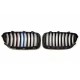 BMW 5 F10 2009.12-2017 atașamente negre lucioase (set de 2 garnituri în 3 culori) tuning dreapta/stânga