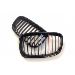 BMW 1 F20 2011.08-2015.07 Grilă față negru lucios (set de 2 ornamente în 3 culori) tuning dreapta/stânga
