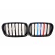 BMW X3 F25 2010.11-2014.03 Grilă față negru lucios (set de 2 ornamente în 3 culori) tuning dreapta/stânga