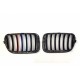 BMW X3 F25 2010.11-2014.03 Grilă față negru lucios (set de 2 ornamente în 3 culori) tuning dreapta/stânga