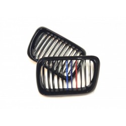 BMW 3 E36 1990.12- Grila frontală negru lucios (set de 2 piese cu 3 culori)tuning dreapta/stânga