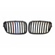BMW 5 GT F07 2009.06- Grila față negru lucios (set de 2 seturi de 3 culori) tuning dreapta/stânga