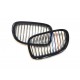 BMW 7 F01/F02 2008.10-2012 Grila față negru lucios (set de 2 piese cu ornamente în 3 culori)tuning dreapta/stânga
