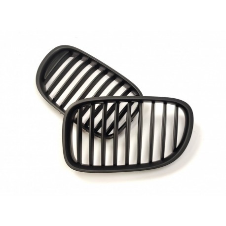 BMW 7 F01/F02 2011- placă de atragere, negru mat (set de 2)