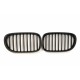 BMW 7 F01/F02 2011- placă de atragere, negru mat (set de 2)