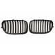 BMW 7 F01/F02 2011- placă de atragere, negru mat (set de 2)