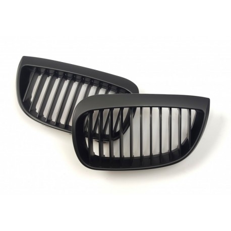 BMW 1 E87/E81/E82 2004 - Grilă față, negru mat (set de 2)