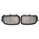 BMW 1 E87/E81/E82 2007- Grila față negru mat (set de 2 buc.)