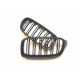 BMW 3 F30/F31 2011- placă de atragere, negru mat (set de 2)