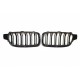 BMW 3 F30/F31 2011- placă de atragere, negru mat (set de 2)
