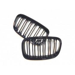 BMW 1 F20 2011.08-2015.07 atașamente negre lucioase (set de 2 buc)