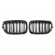 BMW 1 F20 2011.08-2015.07 atașamente negre lucioase (set de 2 buc)