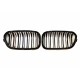 BMW 1 F20 2015-2019 grilă față neagră lucioasă (set de 2 ornamente în 3 culori) tuning