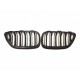 BMW 2 F22/F23 2014- placă atractor negru lucios (set de 2 buc.)