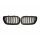 BMW 3 E46 2001.10- placă de atragere, negru mat (set de 2)