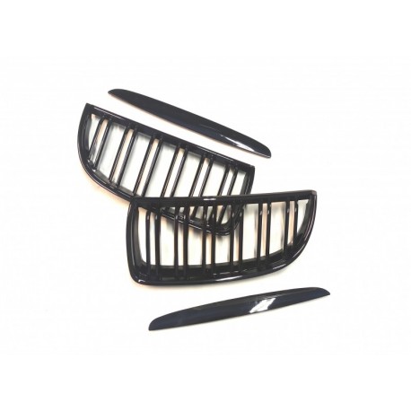 BMW 3 E90 2004.11-2008.08 atașamente negre lucioase (set de 2)
