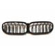 BMW 5 G30 2020- placă de atragere negru lucios (set de 2 buc).