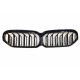 BMW 5 G30 2020- placă de atragere negru lucios (set de 2 buc).