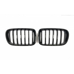BMW X3 F25 2010.11-2014.03 atașamente negre lucioase (set de 2 buc)