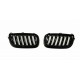 BMW X3 E83 2004.01- placă de atragere, negru mat (set de 2)