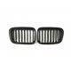 BMW 3 E46 1998.06- placă de atragere, negru mat (set de 2)