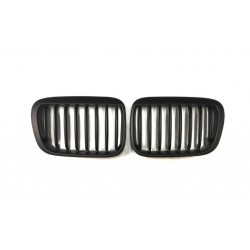 BMW 3 E46 1998.06- placă de atragere, negru mat (set de 2)