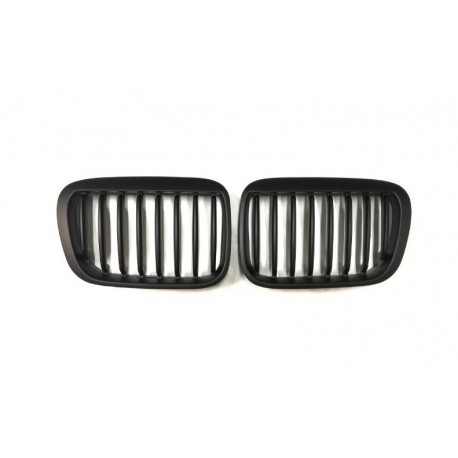 BMW 3 E46 1998.06- placă de atragere, negru mat (set de 2)