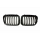 BMW 3 E46 1998.06- placă de atragere, negru mat (set de 2)