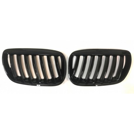 BMW X5 E53 2004-2006 capac fals negru lucios (set de 2 buc)