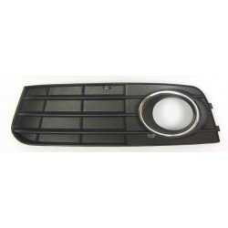 Audi A4 2007.11- Grila de protecție cu orificiu pentru halogen stânga crom