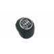 butonul schimbătorului de viteze CITROEN Jumper FIAT Ducato PEUGEOT Boxer 735316072 6B piele neagră/cromo 735316072
