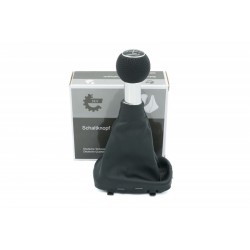 AUDI A3 (8L1) 8L0864261A 5B Maneta schimbătorului de viteze negru/piele cromată 8L0864261A