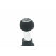 AUDI A3 (8L1) 8L0864261A 5B Maneta schimbătorului de viteze negru/piele cromată 8L0864261A