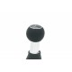 AUDI A3 (8L1) 8L0864261A 5B Maneta schimbătorului de viteze negru/piele cromată 8L0864261A