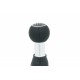 AUDI A3 (8L1) 8L0864261A 5B Maneta schimbătorului de viteze negru/piele cromată 8L0864261A